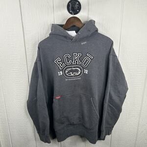Vintage Y2K Gray ECKO Unltd Oversized Hoodie Size X-Large